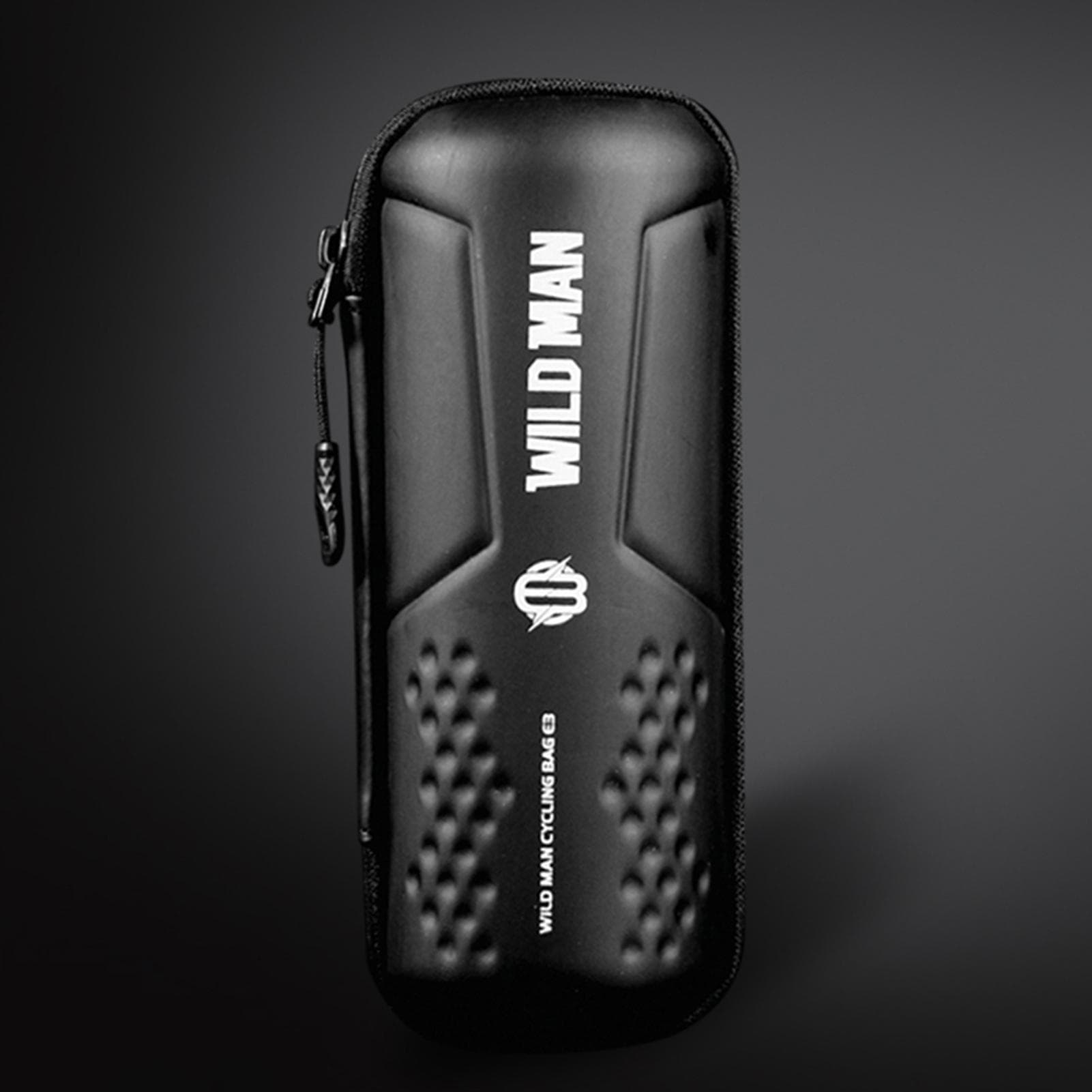 Bike Storage Bag Repair Tool Bag with Zipper Waterproof PU Front Frame Pouch Bicycle Tool Kit Bag black