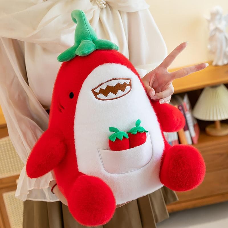 Adorable Shark Plush Doll With Soft Short Fur Perfect For Birthdays And Playtime 27cm