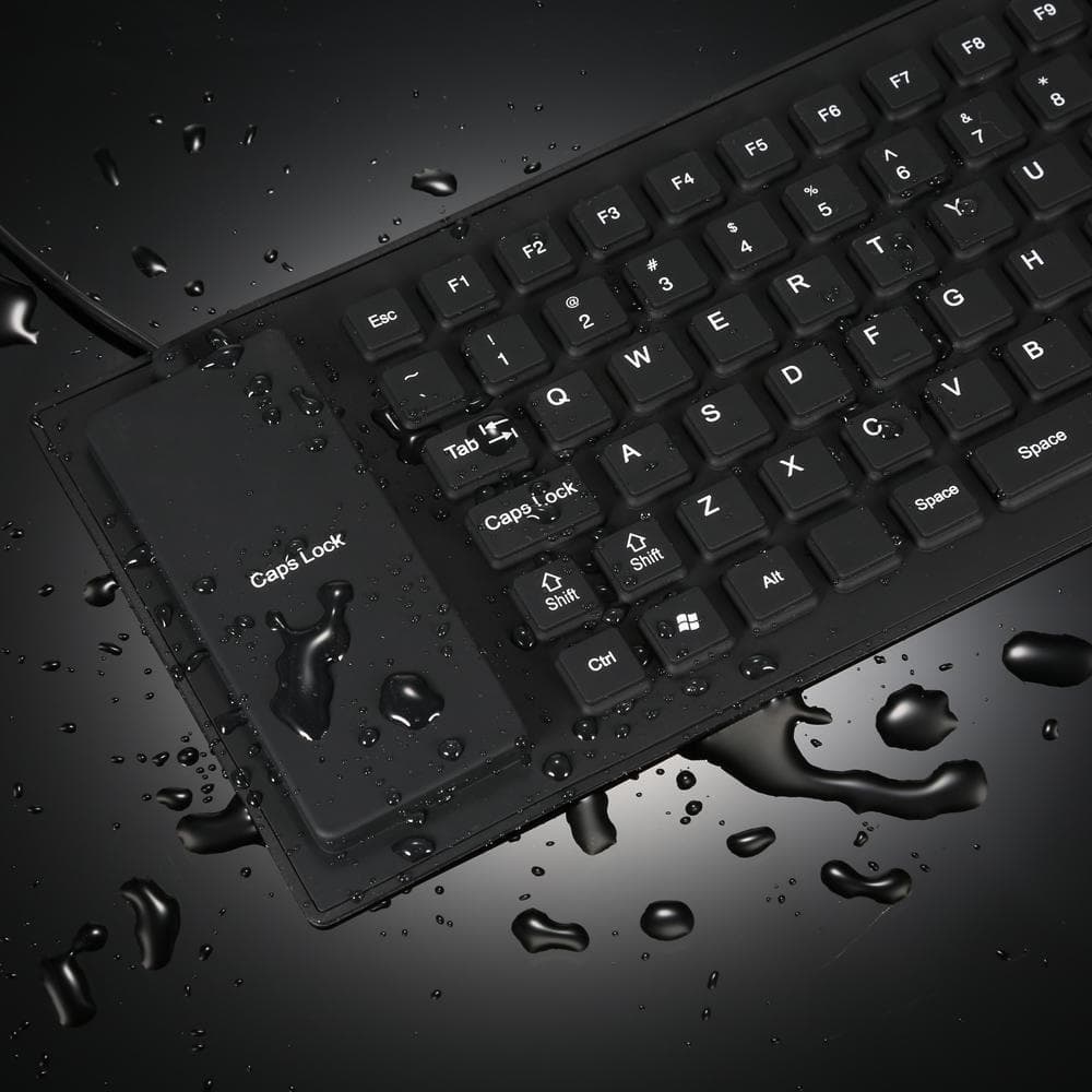 85 Keys Foldable USB Wired Keyboard Water-resistant for PC Notebook Laptop
