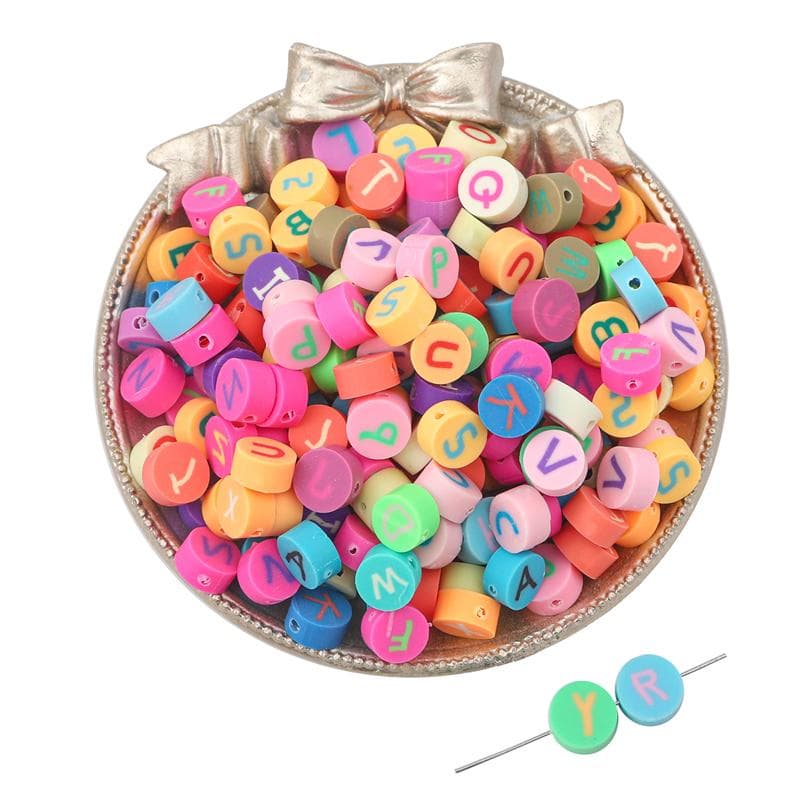 30Pcs Soft Clay Halloween Flower Beads For DIY Necklace Bracelet Earrings Jewelry Making Craft Accessories