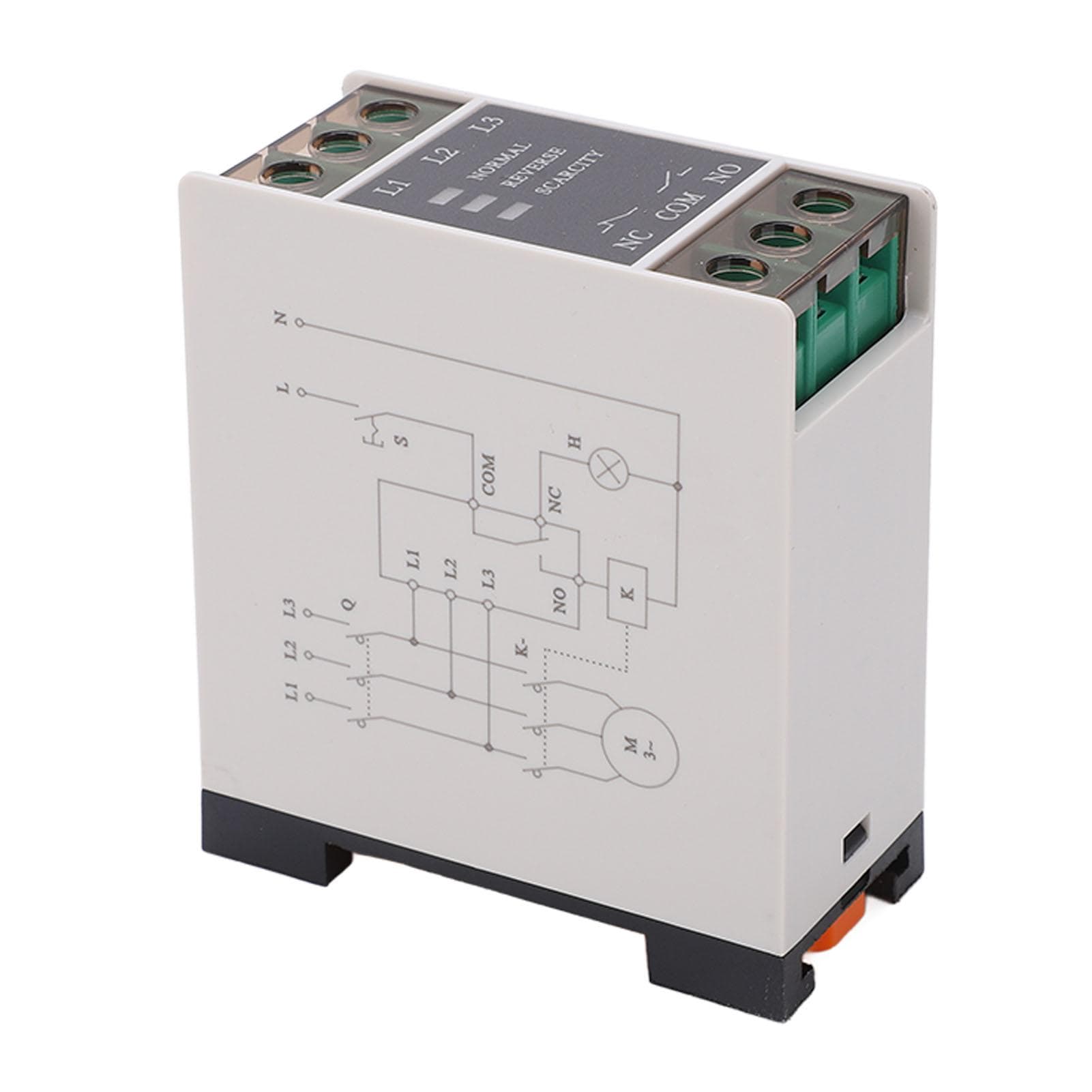 AC Relay PC Flame Retardant Rail Installation Phase Sequence Phase Loss Relay 220?440VAC