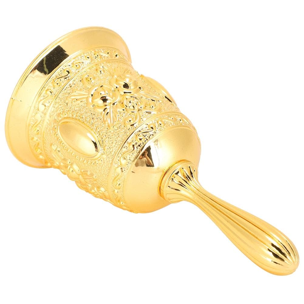Hand Bell Metal Crafts Innovative Reminder Home Decoration Zinc Alloy Golden European-Style