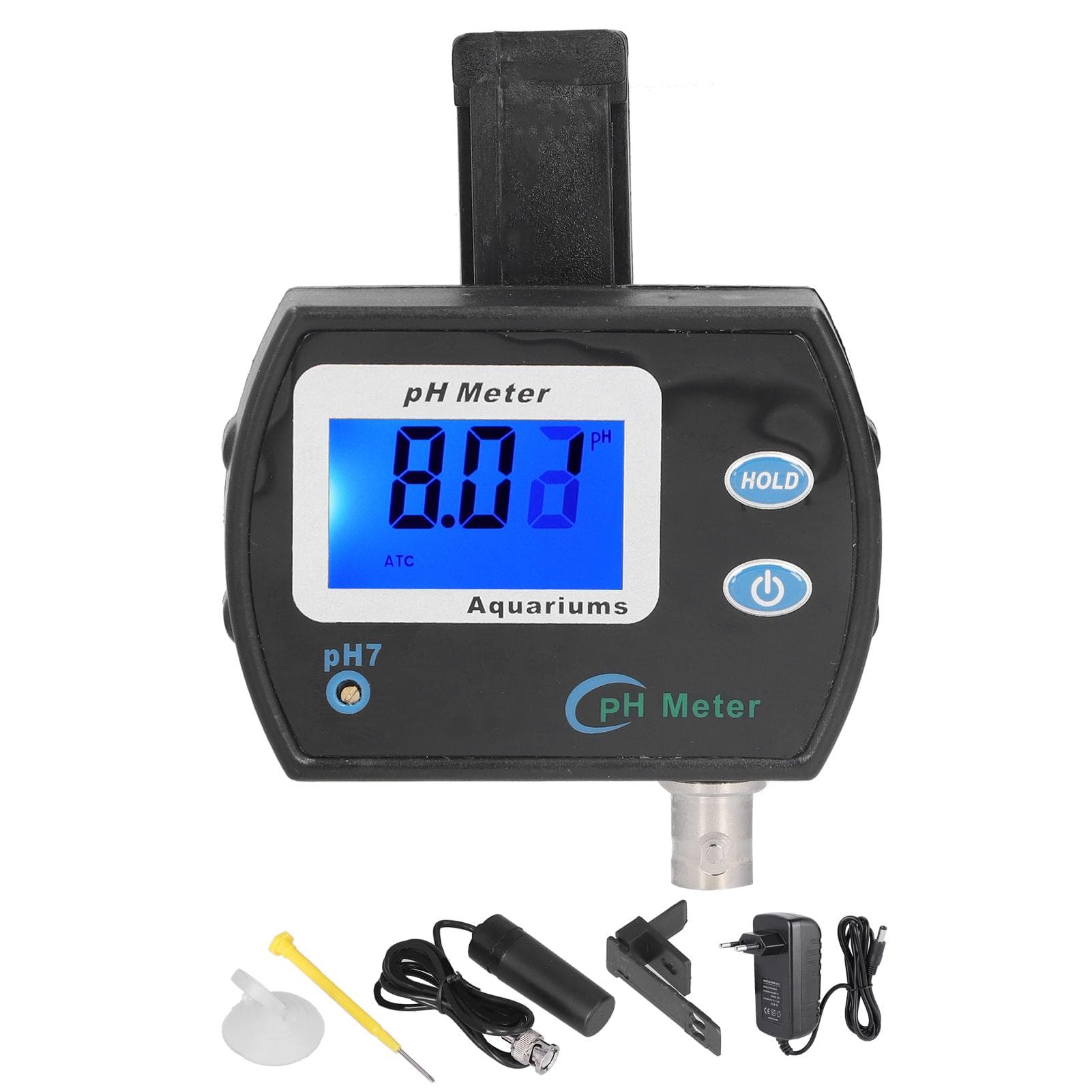 PH?900 PH Meter LCD Digital Water PH Tester with Replaceable Electrode Probe High Accuracy for