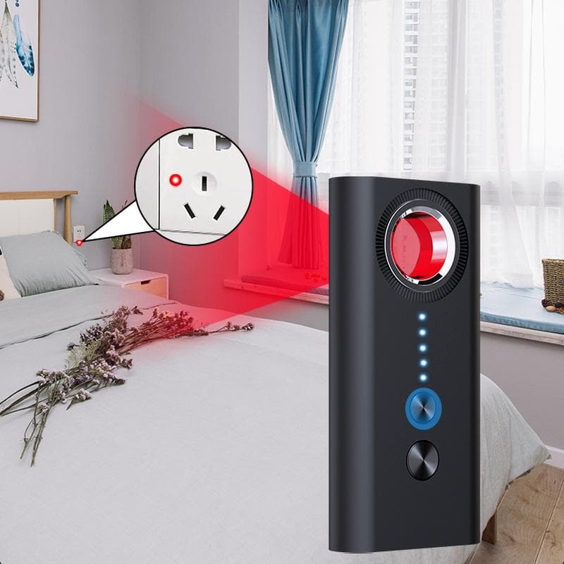 Hidden Camera Spy Bug Detector Anti Spy Things Mini Wireless Signal Cam Tracker Wiretap Finder Anti-sneak Shooting black