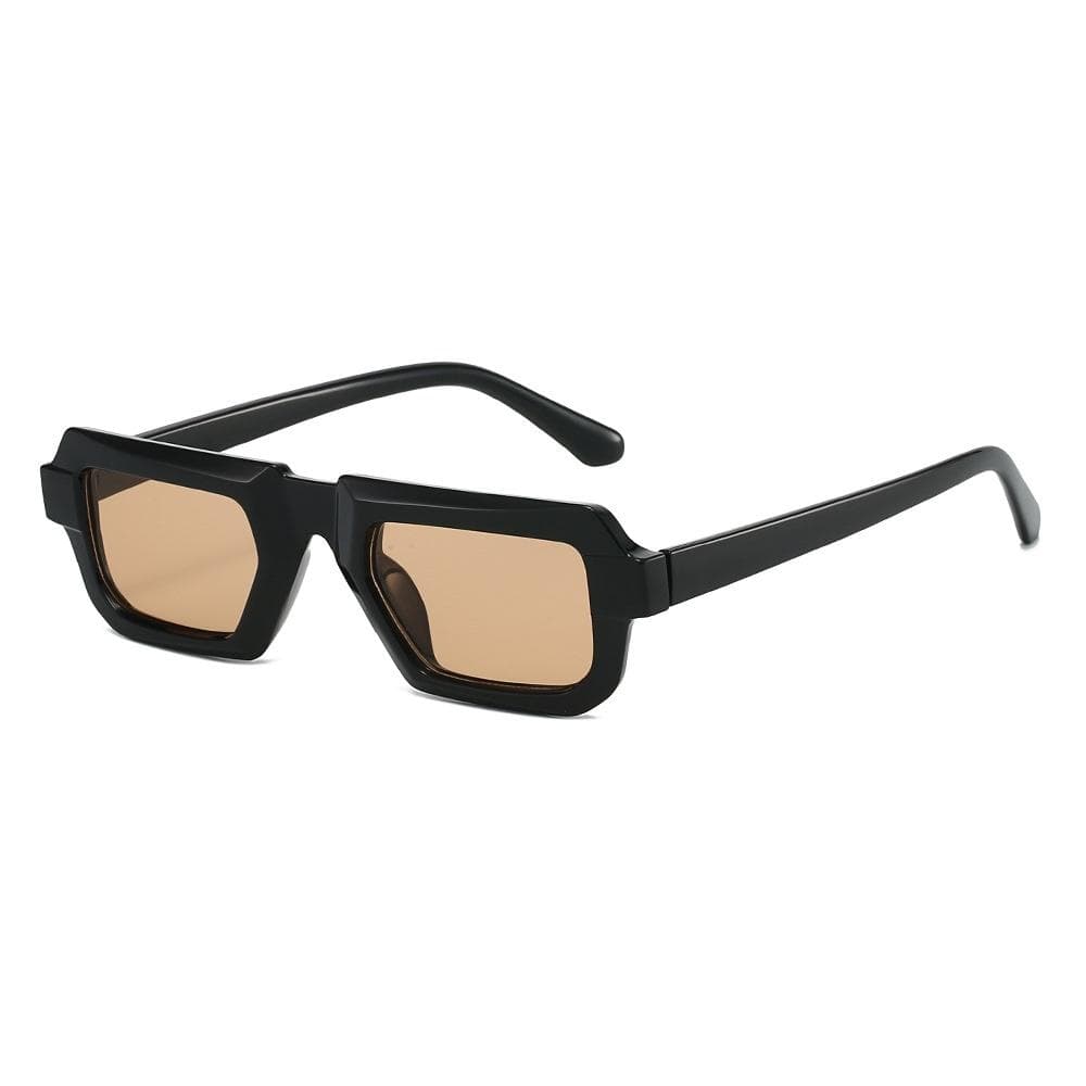 New Retro Leopard Print Square Frame Women Sunglasses Luxury Punk Hip Hop Style Small Frame Men Sun Glasses UV400 as picture