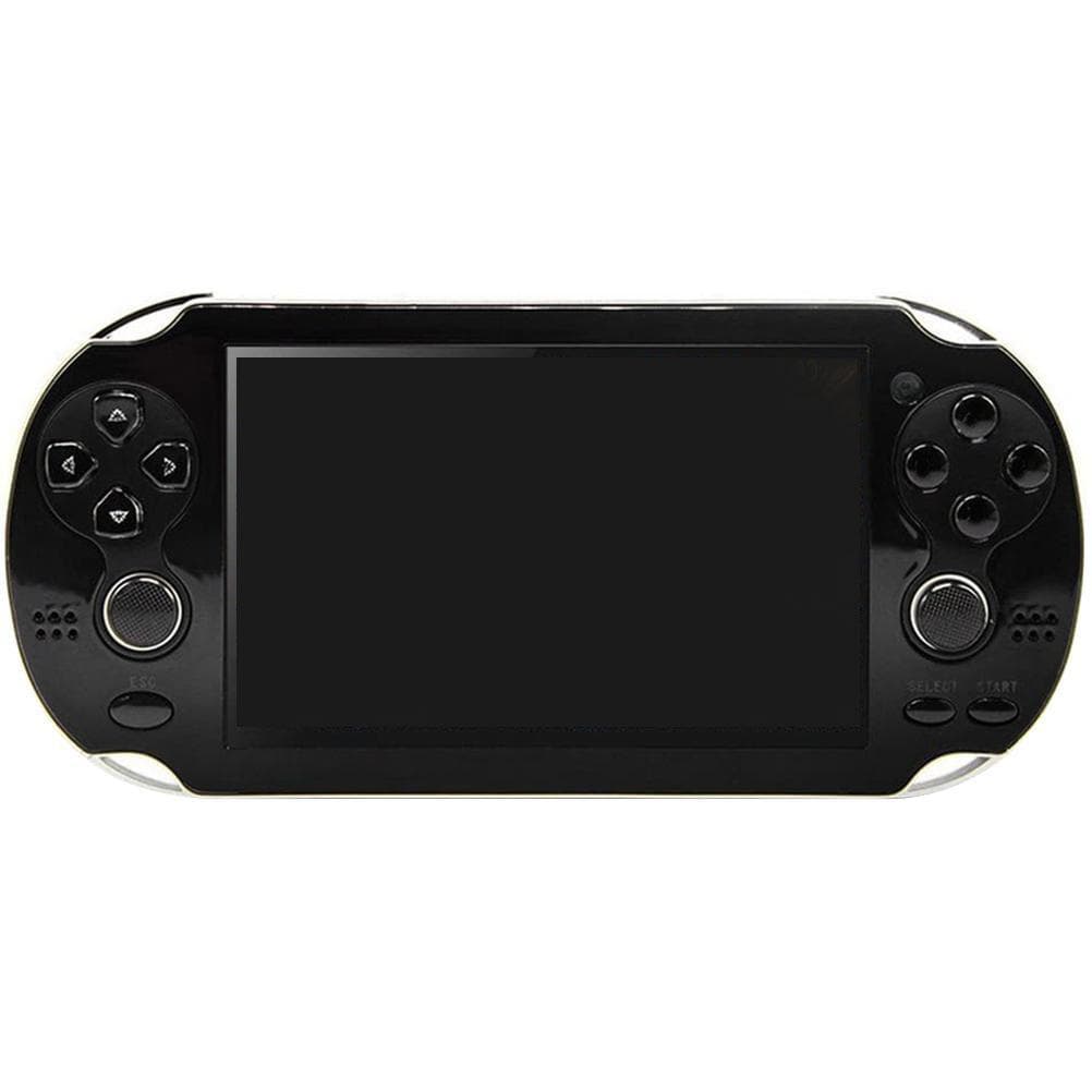 Classic Game Console 4.3inch HD Screen Handheld Retro Game Console Built In 3000 Games with Dual 8GB black