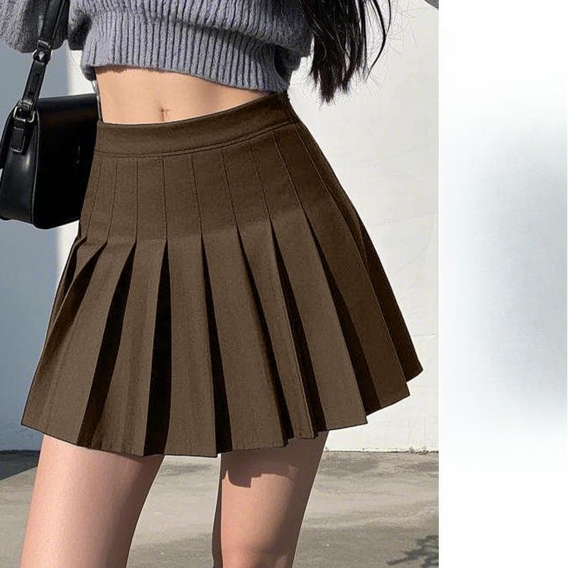 New Elastic Waist Pleated Skirt Women's Spring, Summer and Autumn A-character Thin Skirt 3XL