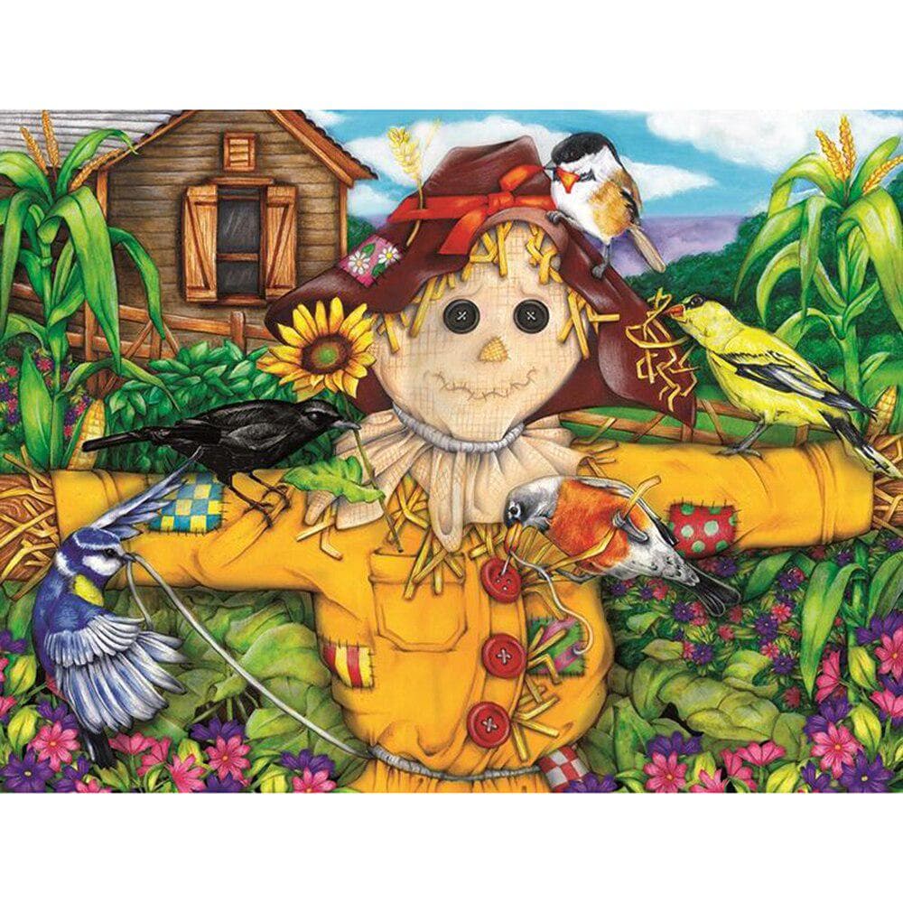 5D DIY Diamond Painting Full Round Drill Cute scarecrow Diamond Embroidery Cross Stitch 20X30CM