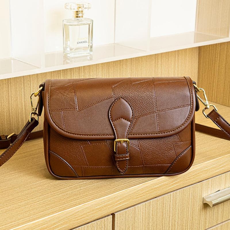 Summer Retro Baguette Bag, Middle-aged Lady's Bag, Light Luxury Classic Printed Underarm Bag, Single-shoulder Crossbody Bag