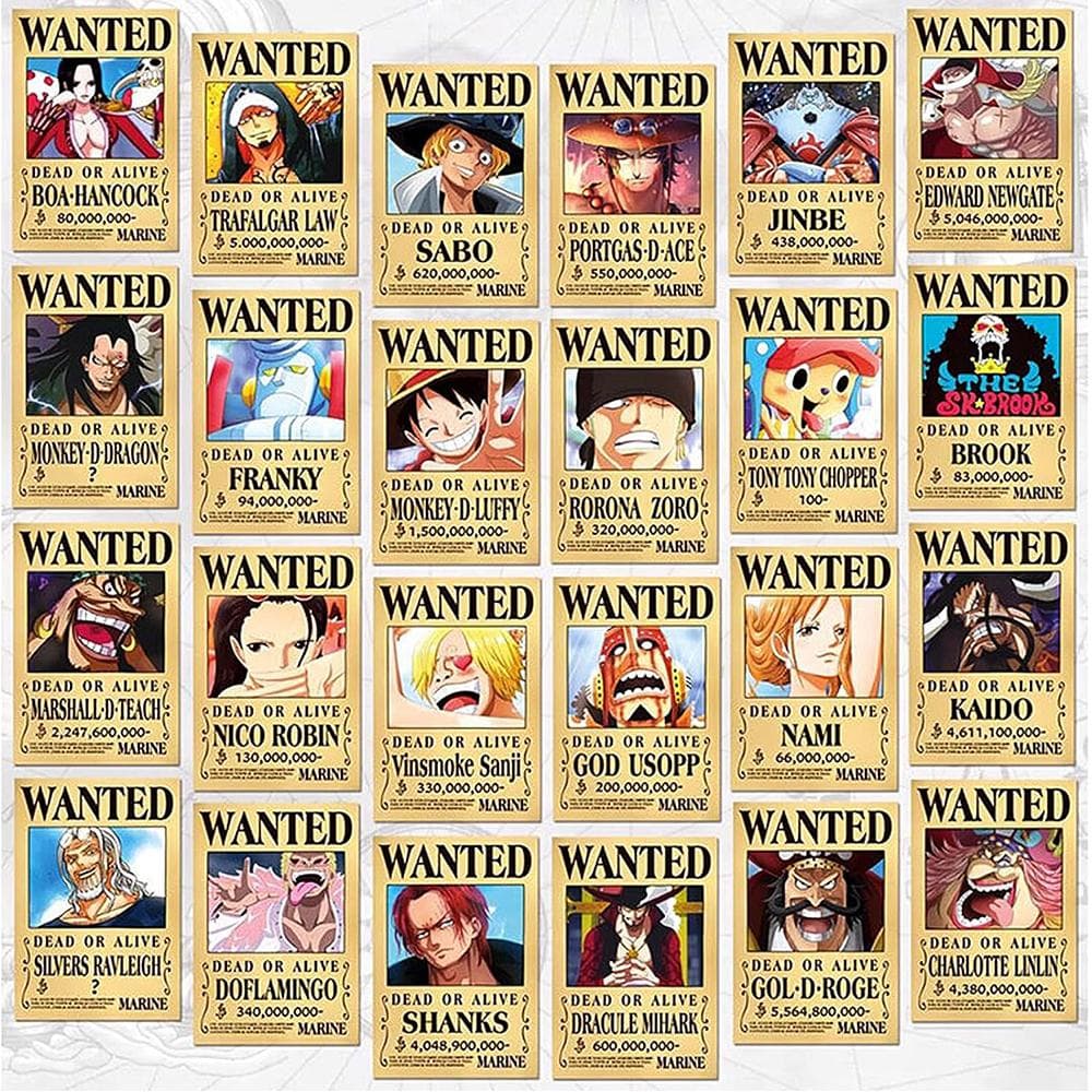 Pirates Themed Wanted Posters For Room Decor