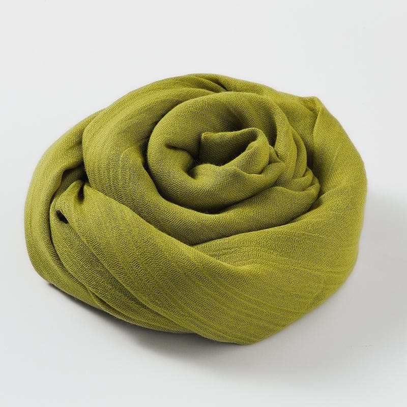 Summer Silk Scarf for Women, Fashionable Sun Protection and Shading, Beach Long Scarf, Solid Color Cotton and Linen Silk Scarf, Scarf 100*195CM