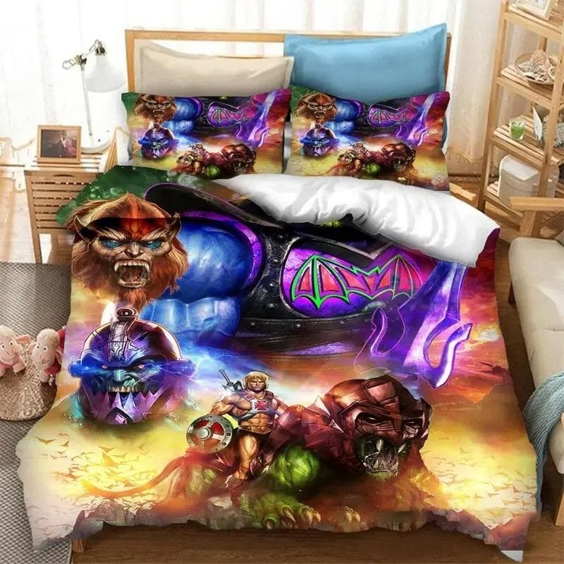 He man The Masters of The Universe Bedding Set Duvet Cover Bedroom Comforter Covers Single Twin King Size Quilt Cover AU King 240x210cm