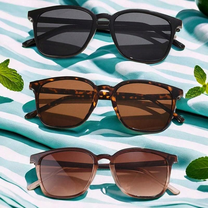 1/3/6pcs Small Sunglasses Women Square Frame Y2K Retro Gradient UV400 Trendy Shades Female Sun Glasses show as picture