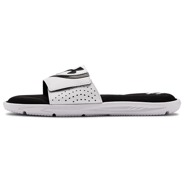 Under Armour Ignite 6 Slide White Black Men Sneakers 3022711-100 41
