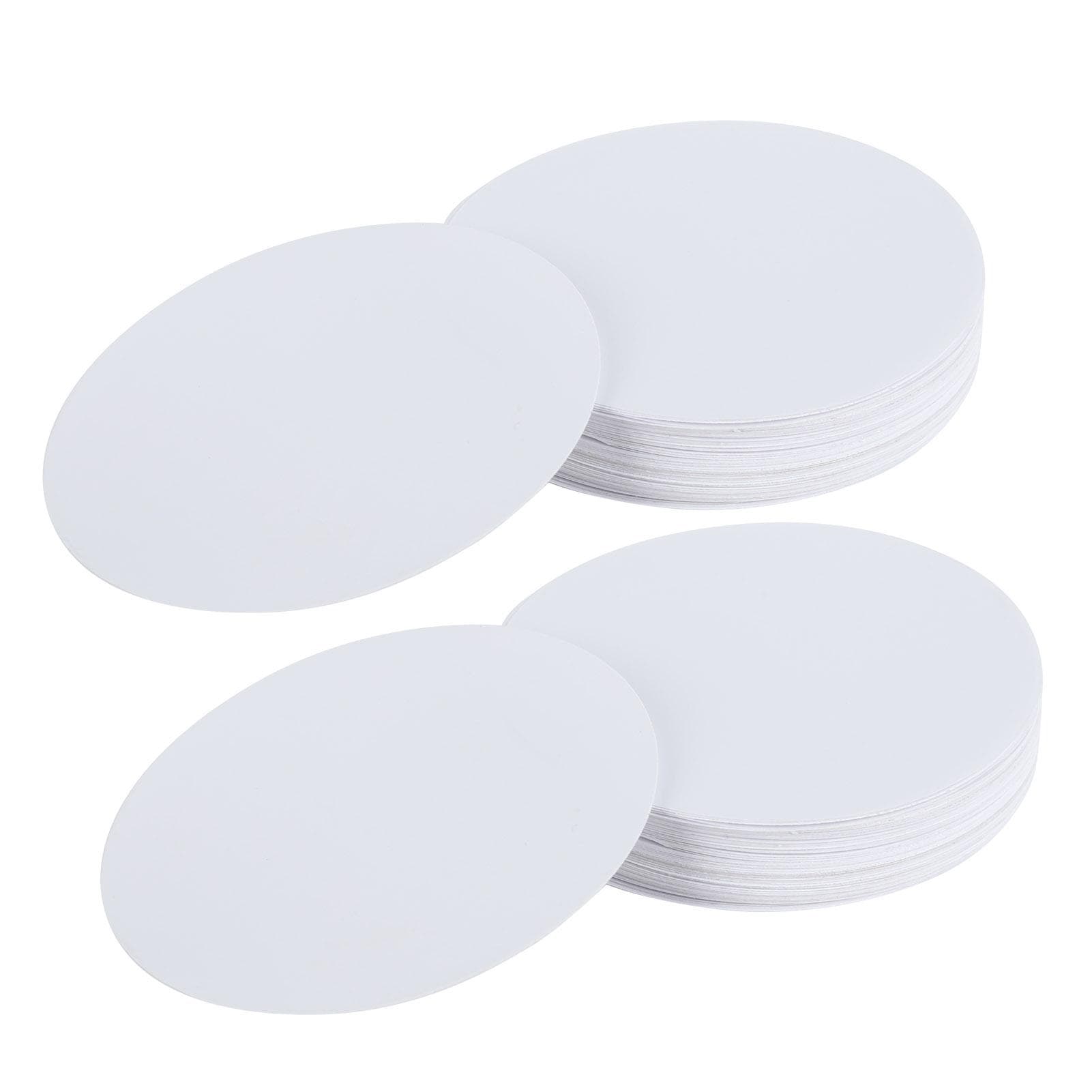 100Pcs Blank Badge Paper Photo Printer Machine Supplies DIY Painting HandMade Craft(75mm )