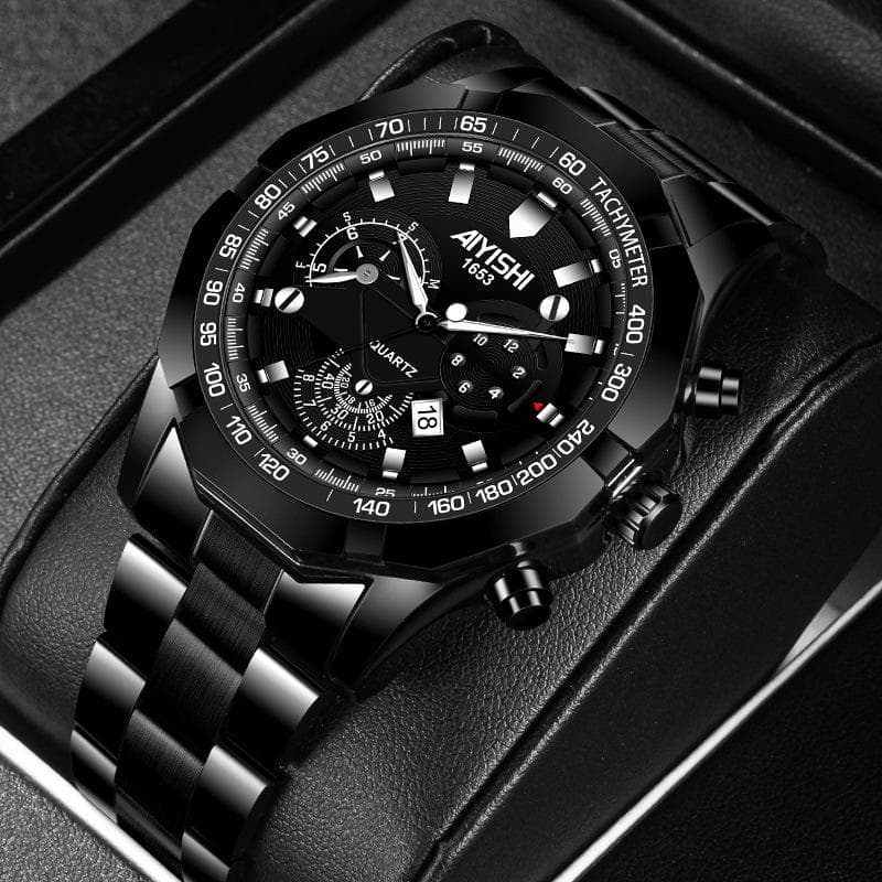 Men Watches Full Steel Waterproof Business Quartz Watch Men Fashion Clock
