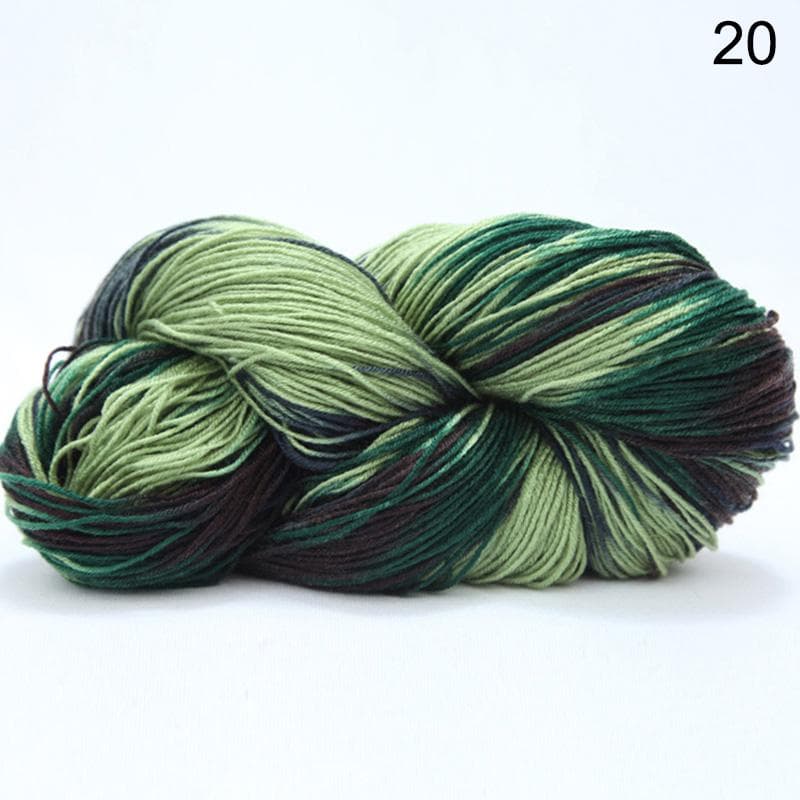 1Roll Warm Yarn Multicolor Hand Crocheted Knitting Wool Soft 50G Crochet Knit Cotton Wool Yarn 20