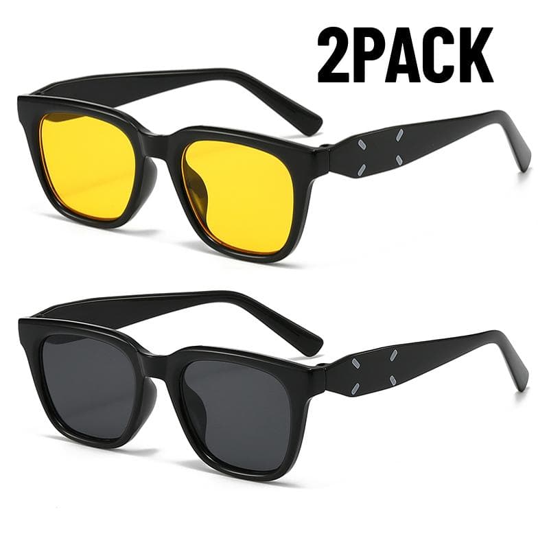 1/2PACK Luxury Rectangle Sunglasses Women Men Y2K Vintage High Quality UV Protection Gafas De Sol