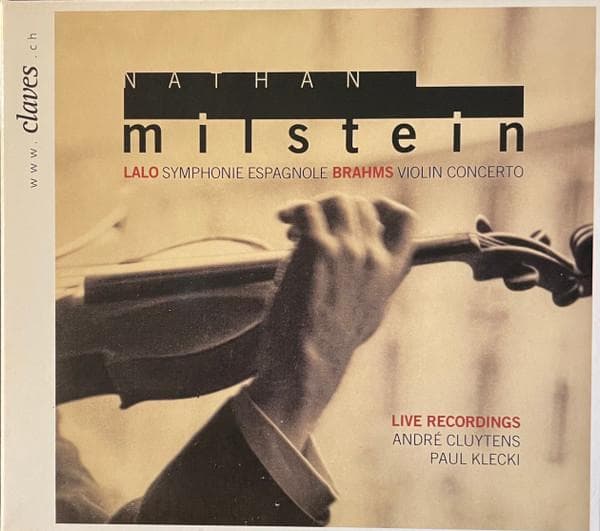 CD NATHAN MILSTEIN - Lalo/Brahms: Violin Concertos  502708 Claves, Radio S 2007 Non Japan Classical Used