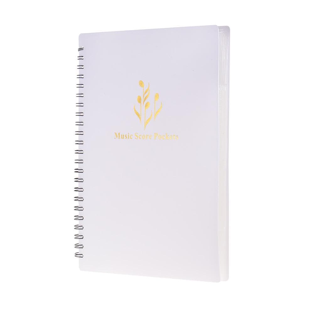 Multifunctional Music Score Holder A4 Size Paper Sheet Document File Organizer Folder with 40 white