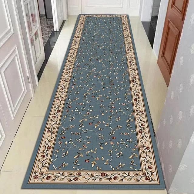 Nordic Style Living Room Hall Carpet Long Hallway Corridor Rugs Kitchen Mat Flannel Anti-slip Doormat National Bedroom Area Rug 50x180cm