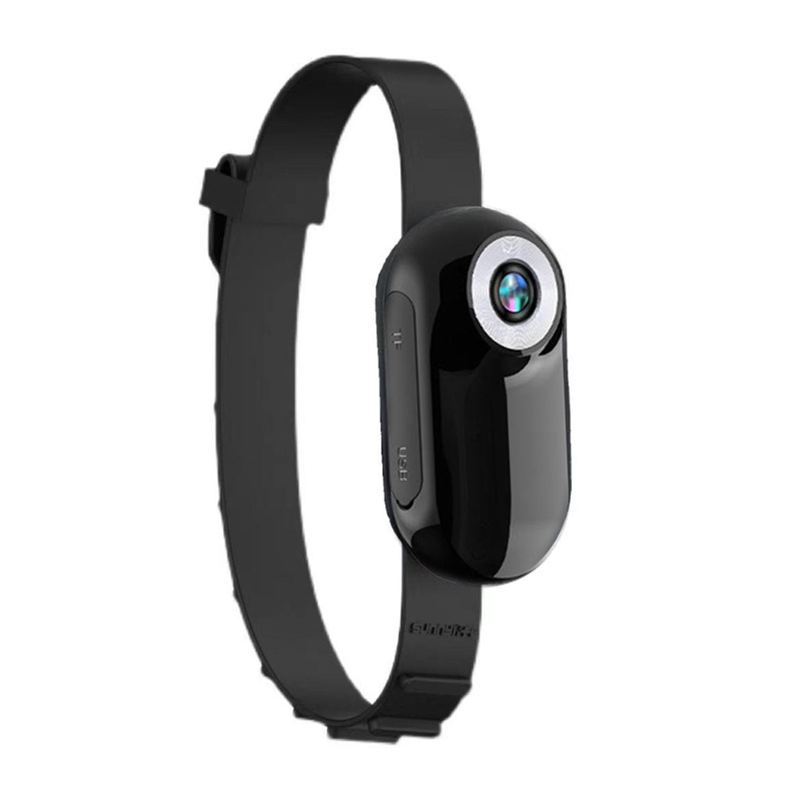 Cat Camera Collar with 8GB Memory Card Wireless Small Sports Cam with Video Record 1080P High-Clear B black