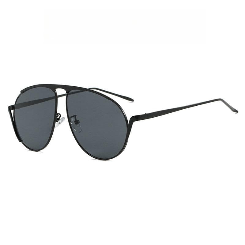 Luxury Metal Pilot Sunglasses UV400 Protection Retro Fashion Frog Sun Glasses Oversized Trendy Eyewear for Driving Outdoor As shown