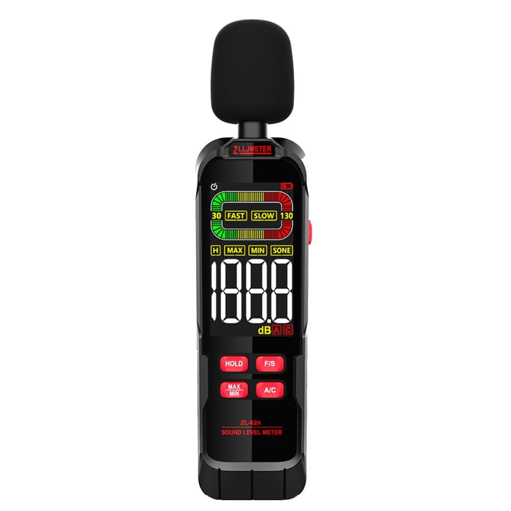 Household Noise Decibel Tester Professional 30-130dB Digital Noise Meter Handheld Fully Functional ZL82A multicolour