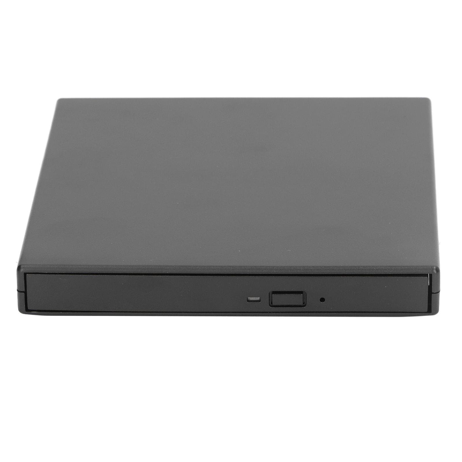 External DVD Optical Disc Driver Ultra Thin External CD DVD Drive USB 2.0 Portable CD DVD Burner black