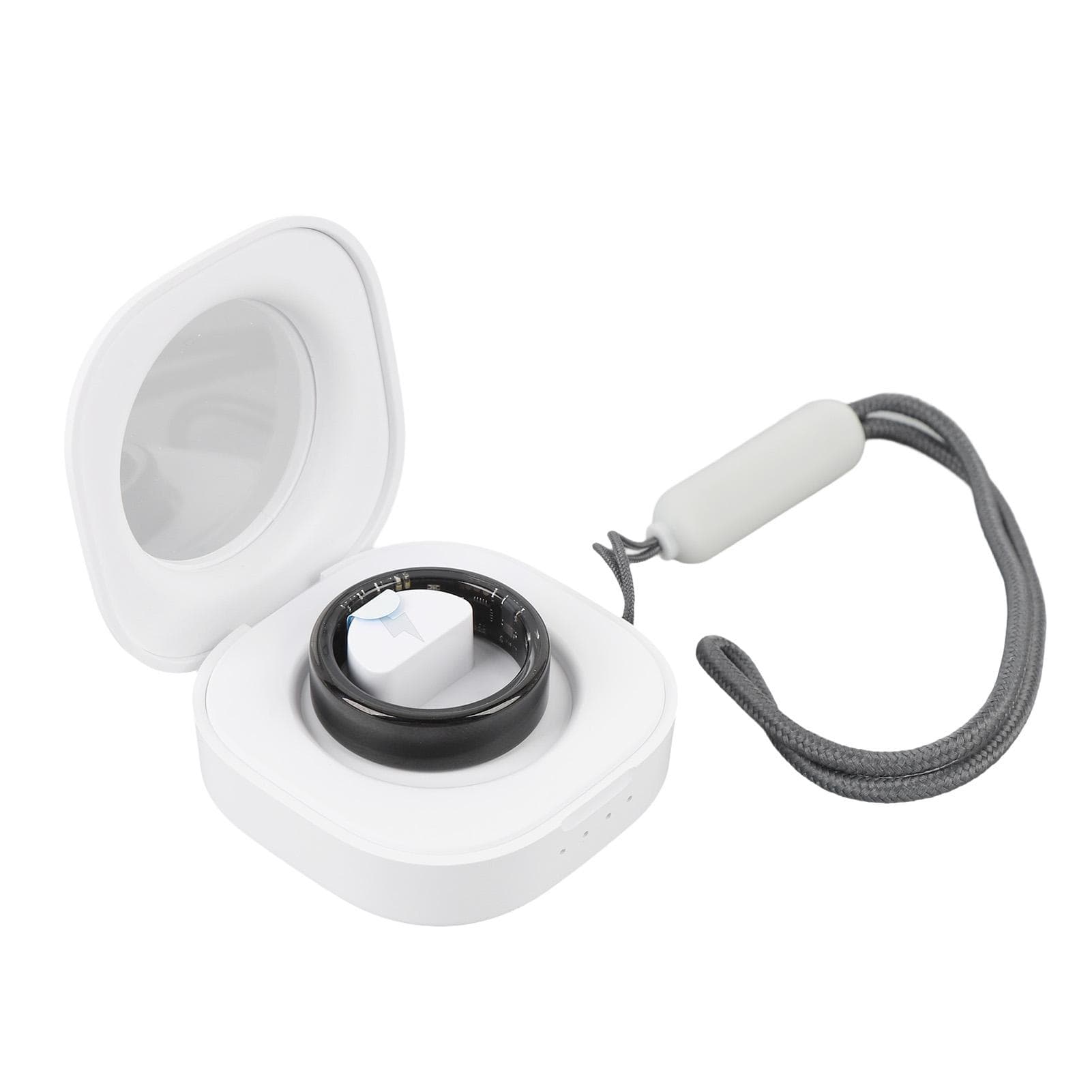 Smart Ring BT 5ATM Water Proof Multi Modes Health Monitoring Ring Fitness Tracker Black 0.874in ID ID 17.3mm / 0.68in