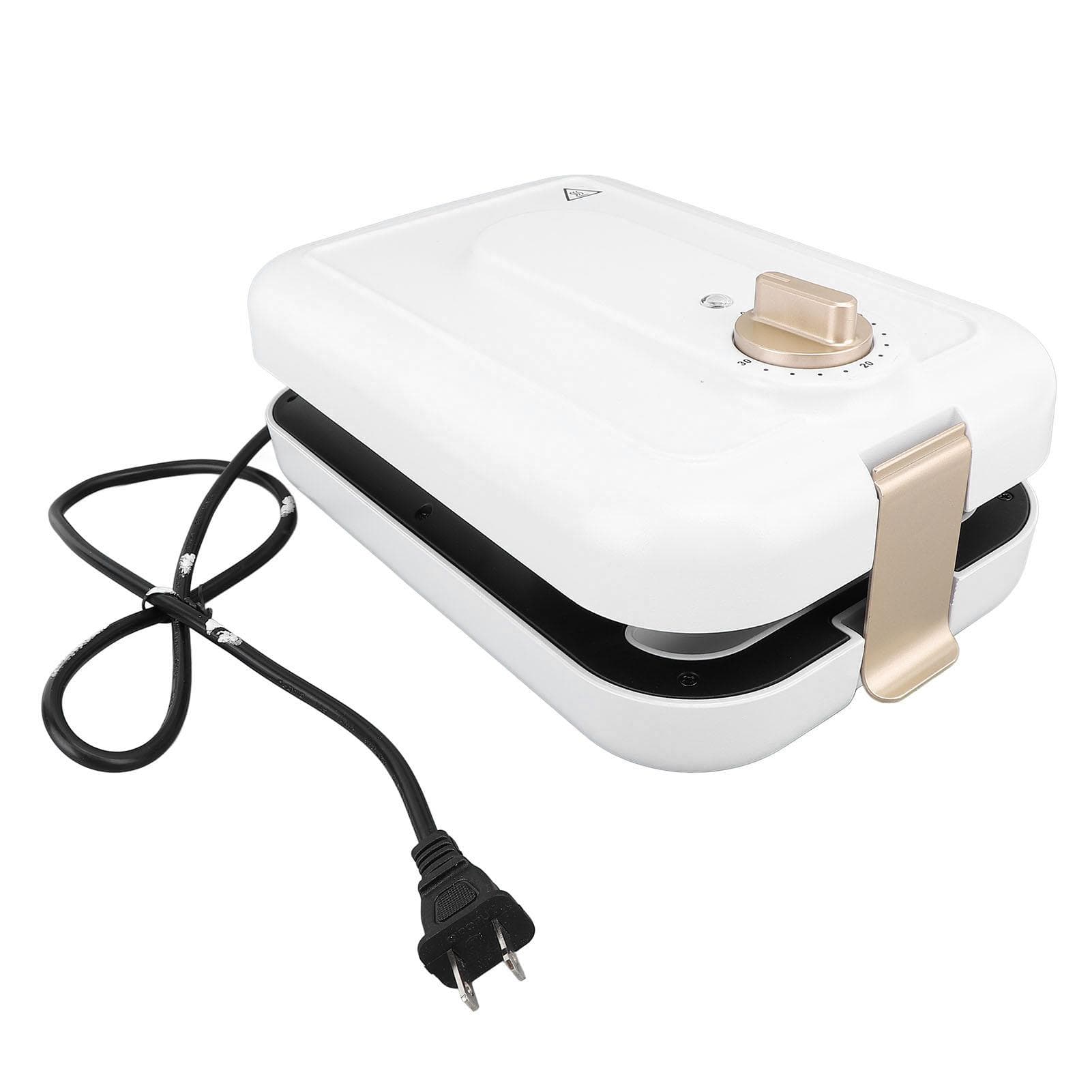 600W Waffle Maker Sandwich Maker with Non Stick Plate Removable Electric Panini Press Timing L
