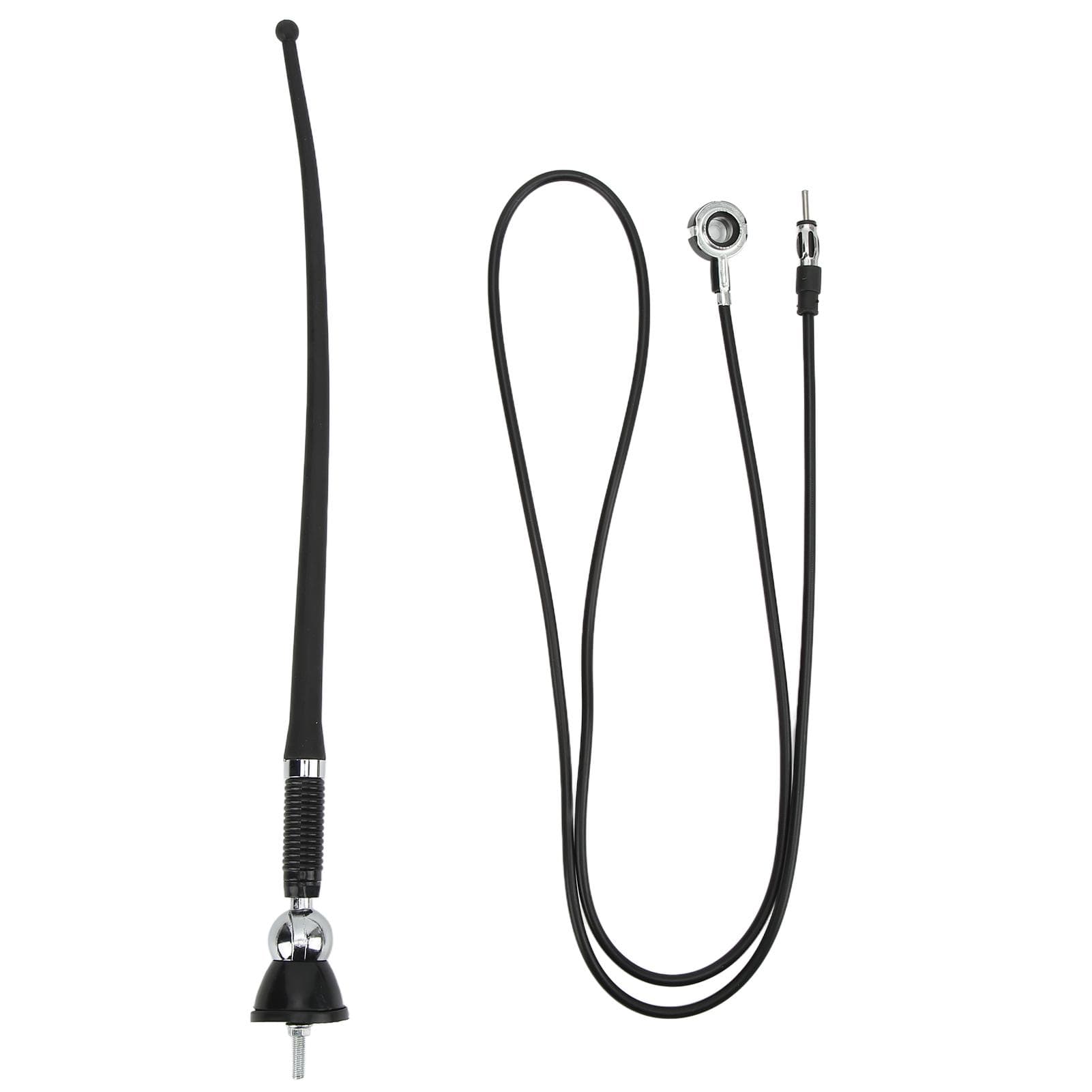 36cm Car Stereo Antenna ABS Black Wearproof Heat Resistant FM AM Signal Aerial Universal for Autos