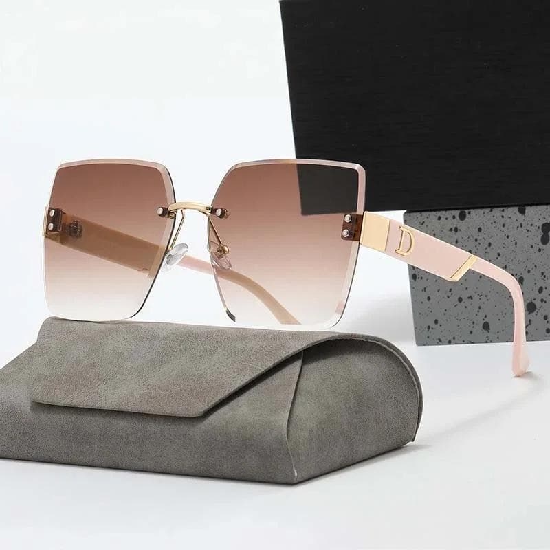 New Fashion Square Sunglasses Women Luxury Brand Designer Oversized Gradient Mirror Vintage Sun Glasses Female Other