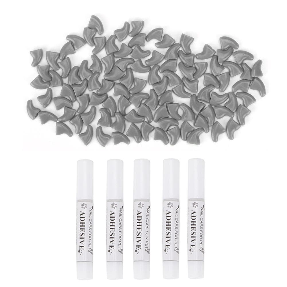 100PCS Soft Pet Cat Nail Cover Safe Anti Scratch Dog Paw Claw Protector Decorative CoversGray XS XS 24in: 63.5 X 48 X 50.8cm / 25 X 18.9 X 20in gray