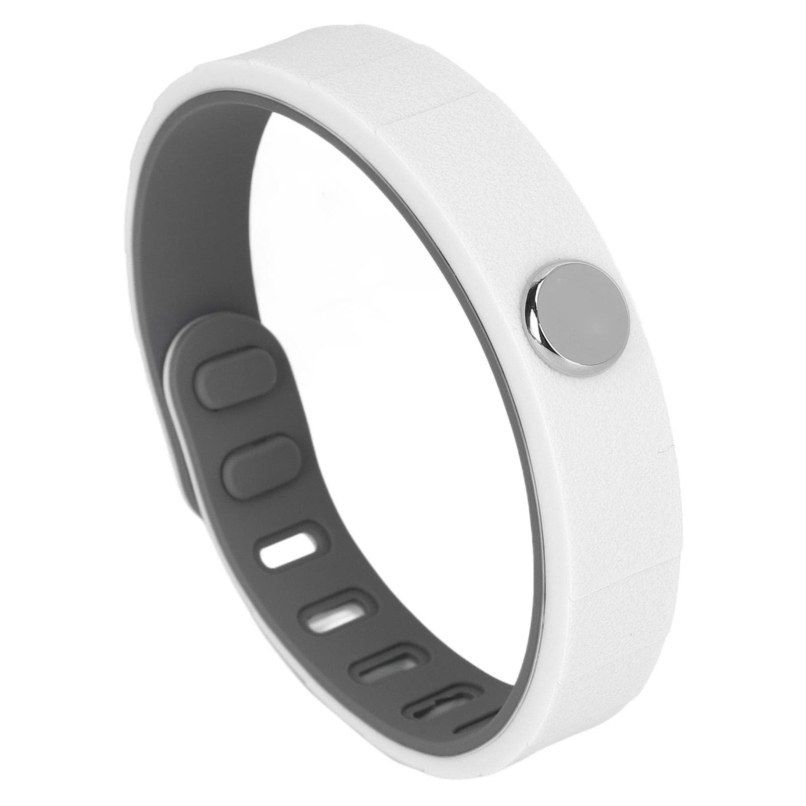 Sports Energy Bracelet Negative Ion Non Static Silicone Winter Electrostatic Removal Wrist Strap white