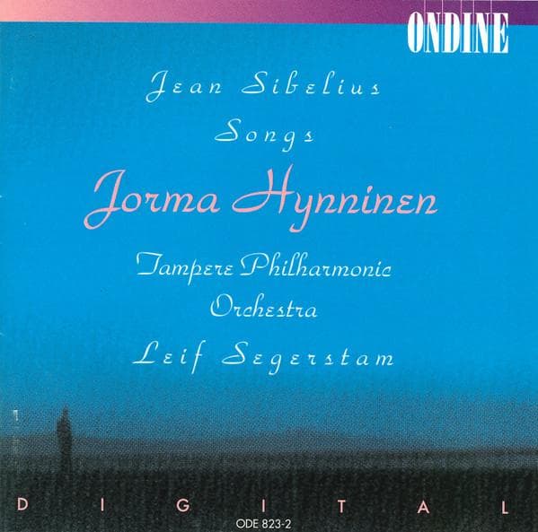 CD JEAN SIBELIUS - JORMA HYNNINEN, TAM - Songs ODE8232 Ondine 1994 Finland Classical Used