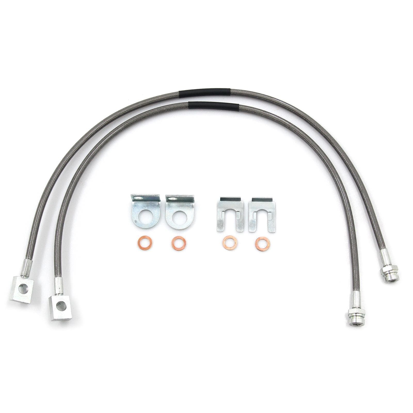 Stainless Brake Lines Replacement for Jeep TJYJXJ | 1987-2006 4-6 - 89702 silver