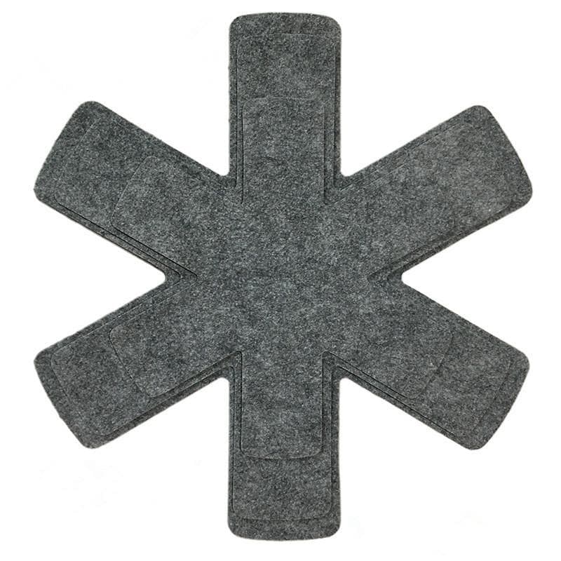 Pot and Pan Protectors Pot Dividers Pad Non-woven Pans Separator Pads for Protecting Separators Pads Cookware Absorbent pad 38*4+35*4+26*4=12pcs grey