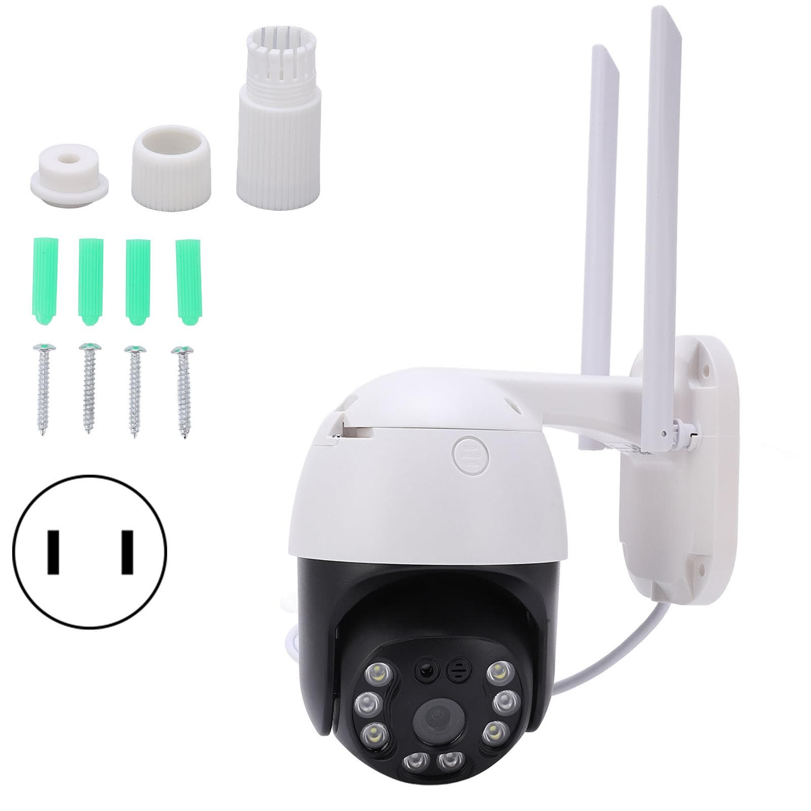 WiFi HD PTZ Camera 3MP 2 Way Radio Motion Detection Night Viewing IP66 Waterproof 100?240VUS Plug