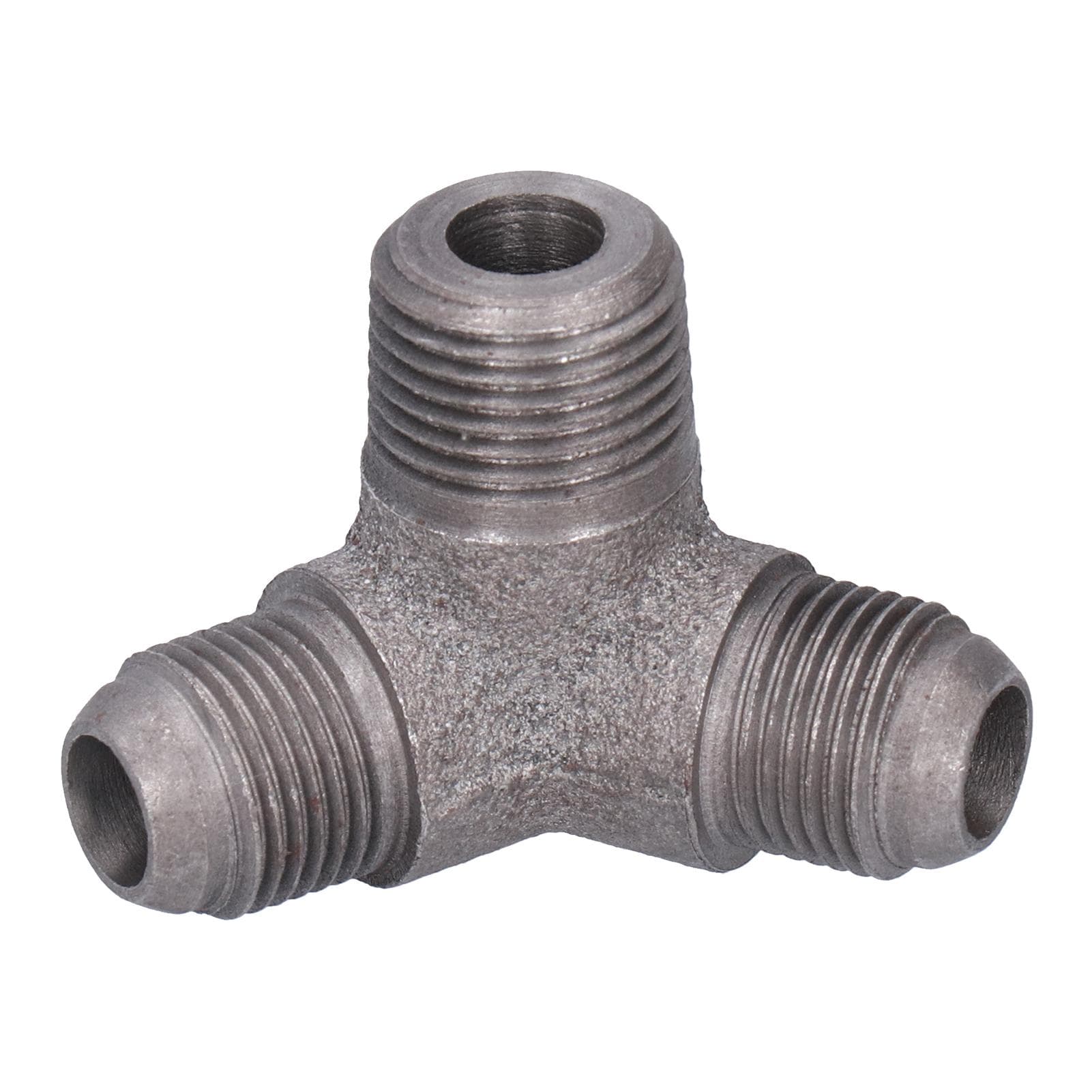 5Pcs Pipe Fittings 65 Oblique 3?Way Malleable Cast Iron Tube Pneumatic Connector for DIY Project