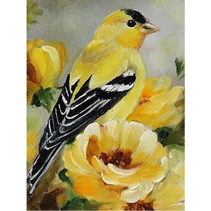 DIY 5D Diamond Painting Bird Animal Full Round Diamond Embroidery Flowers Cross Stitch 20X30CM