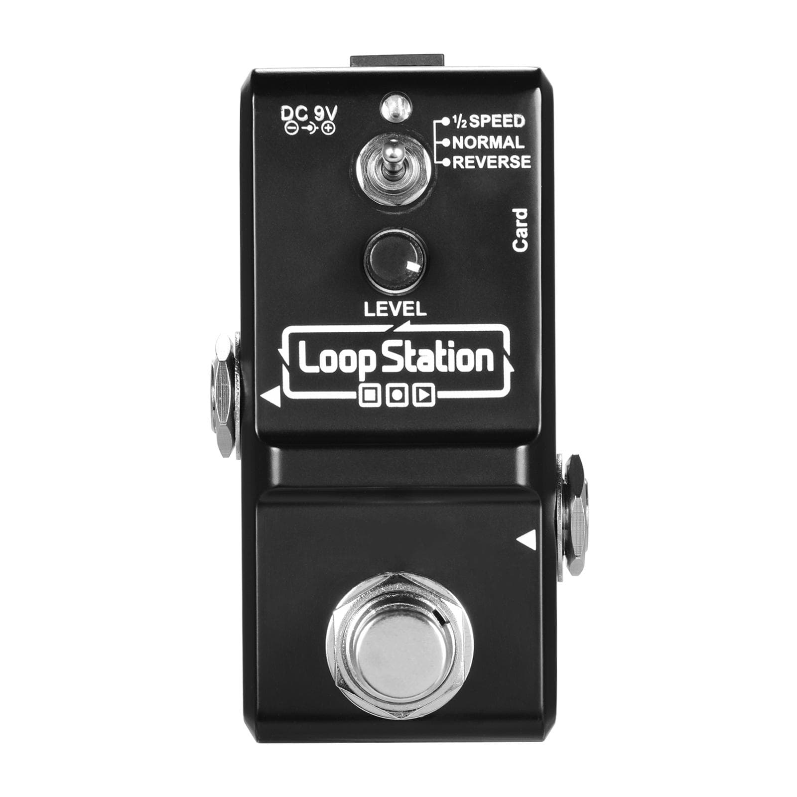 Ammoon Loop Station Mini Guitar Looper Effect Pedal 10 Minutes Recording Time 3 Working Modes True black