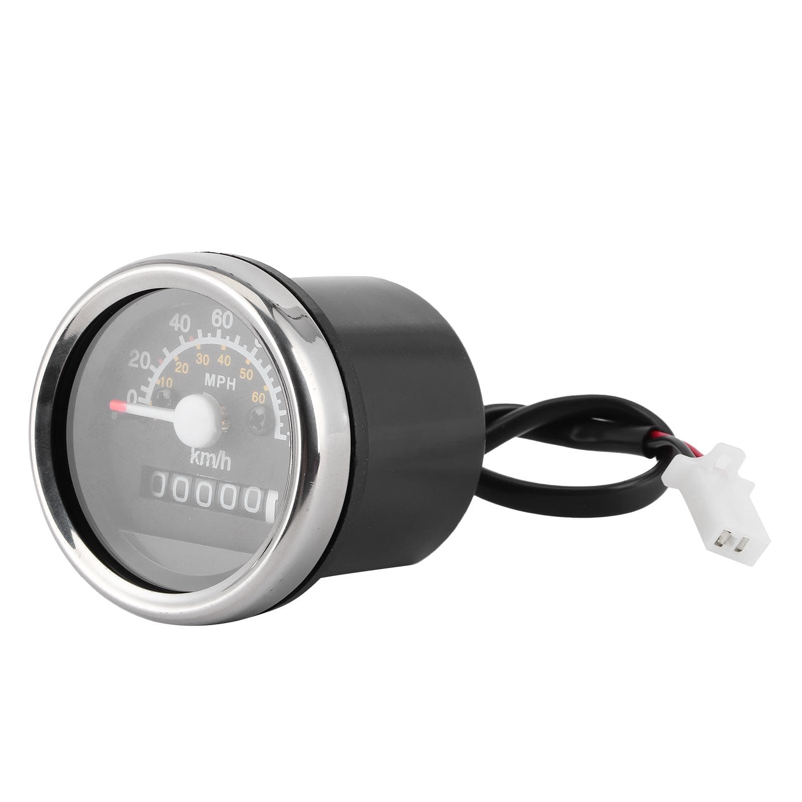 12V Motorcycle Speedometer Odometer 99999Km 0120Kmh Round Gauge with LED Backlight