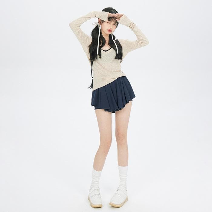 Ballet Style Skirt with High Waist Slim and Versatile A-line Skirt Anti-exposure Pleated Skirt New Summer Style XL