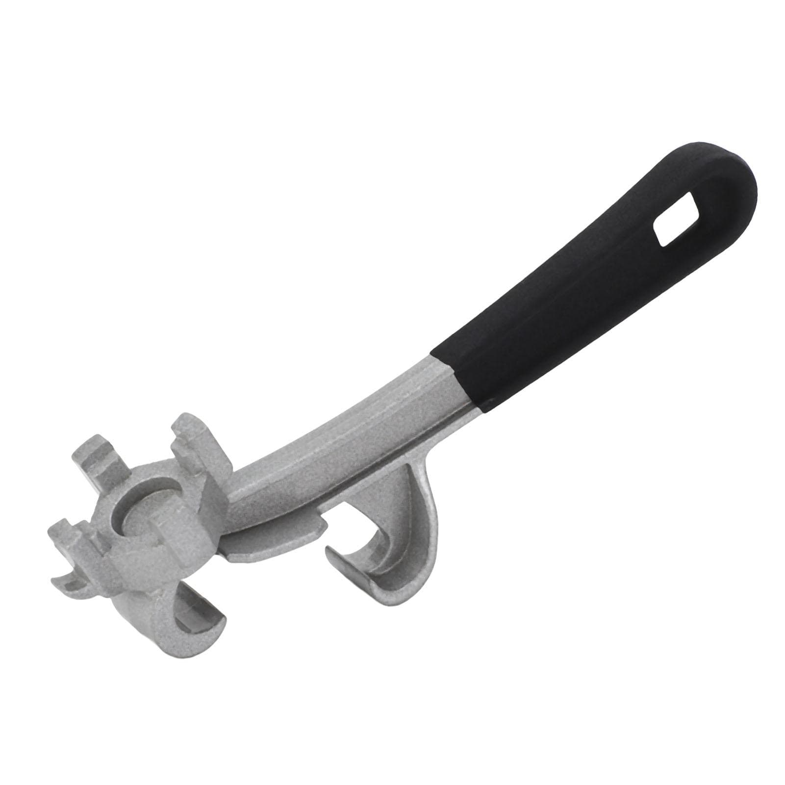2PCS Bucket Opener Aluminum Alloy Multipurpose Metal Can Opener Bucket Lid Wrench Lid Remover Tool silver