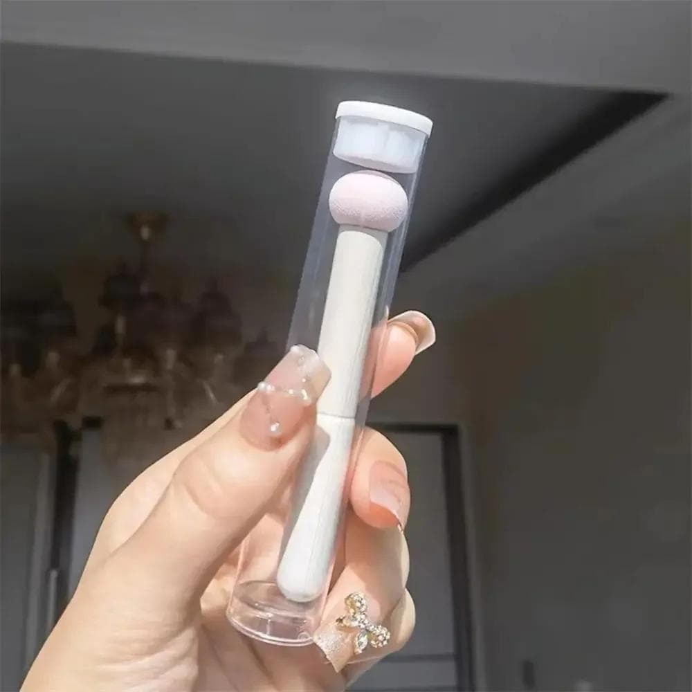 1Pcs Concealer Brush Cover Dark Circles Mushroom Head Perfect Makeup Easy To Clean Makeup Brush Manicure Accessories Tool pink