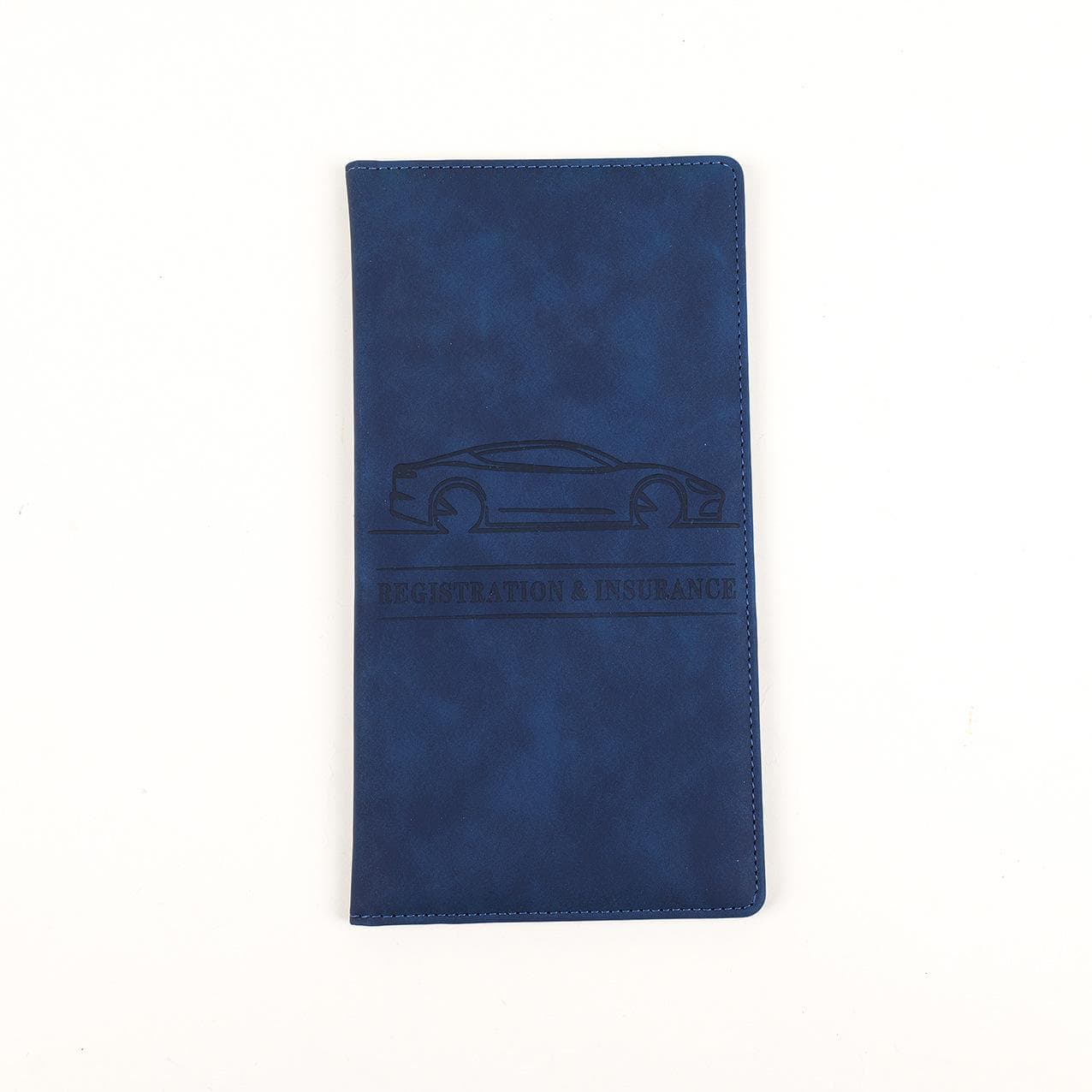 Men's Card Holder Car Registration Vehicle License Insurance Card Holder Wallet Multi functional card clip dark blue