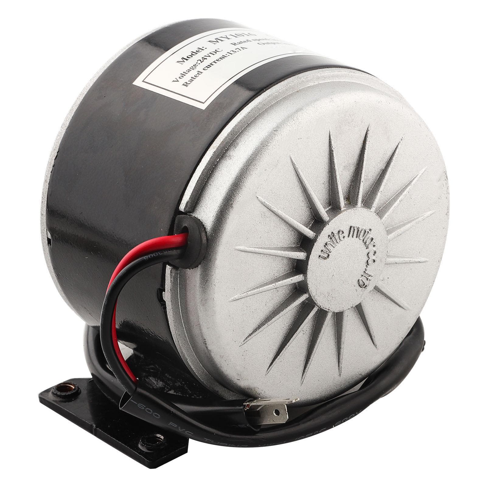 MY1016 24V 250W High Speed Small Brush Motor with Belt Pulley Electric Scooter Electric Bike