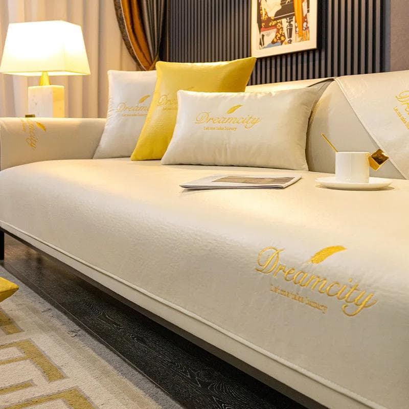 Waterproof Leather Sofa Cover Modern Sofa Cushion Slipcover Sofa Towel Anti-slip Protector Non-slip Back Towel for Living Room 90x70cm 1pcs