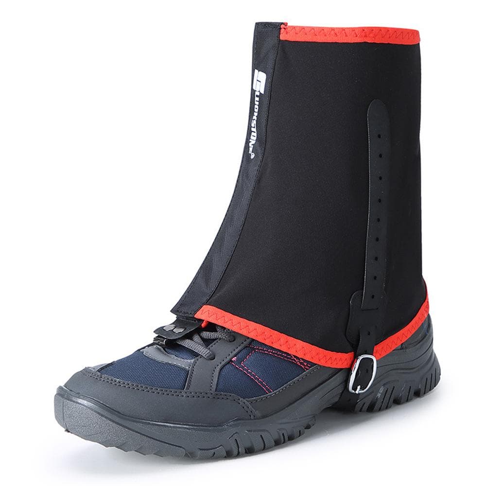 Elastic Leg Gaiter Hiking Cycling Short Gaiters Sand Prevention Low Ankle Shoes Cover black